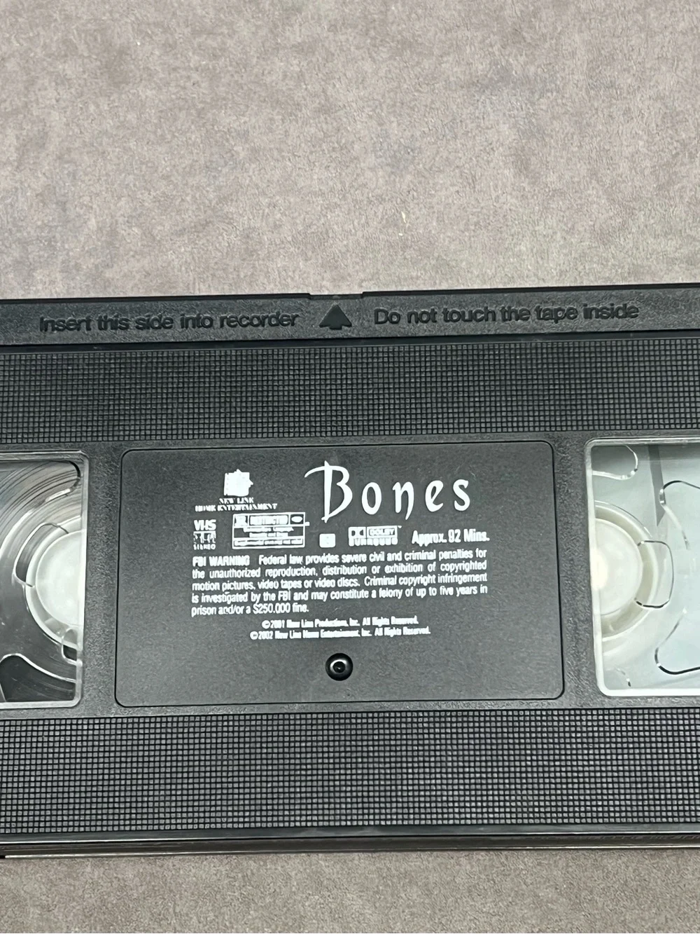Snoop Dogg Bones VHS Tape - Black & Red